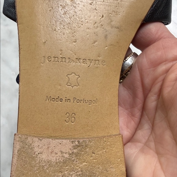 Jenni Kayne Women's Black Leather Dani Slide Size 36 - Picture 11 of 13